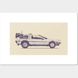 Delorean Posters and Art